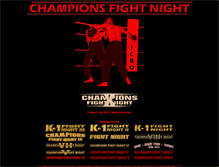 Tablet Screenshot of championsfightnight.com